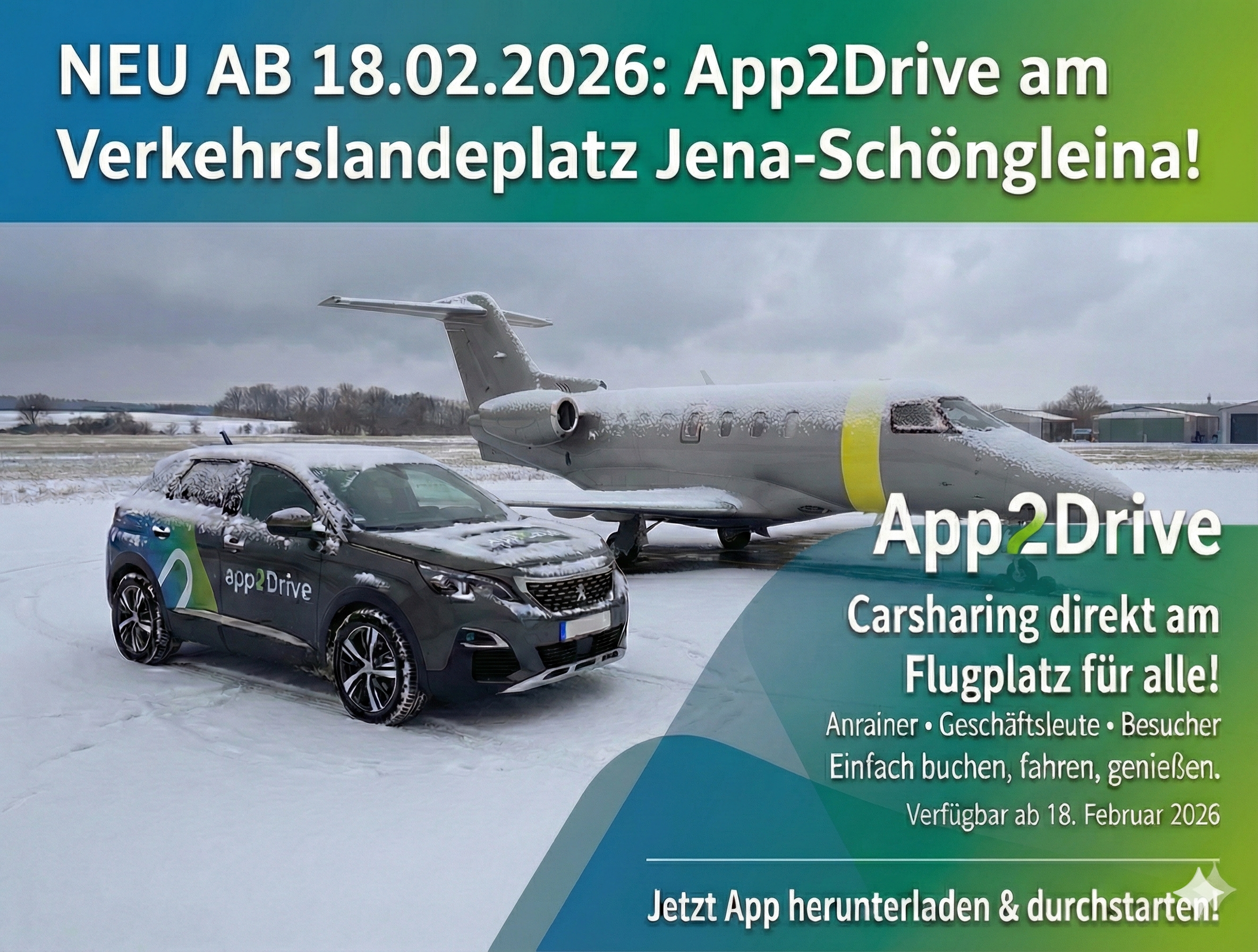 Mietwagen direkt am Flugplatz