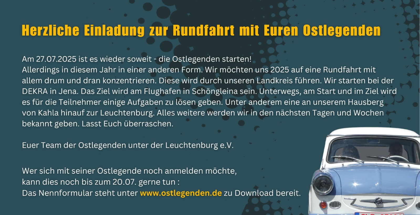 Ostlegenden am Flugplatz Jena-Schöngleina